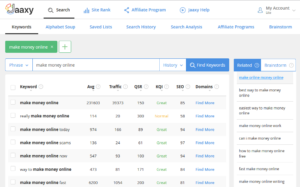 Wealthy Affiliate Jaaxy Platform
