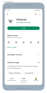 Google Play Wikipedia App Download